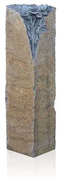 Felsen Basalt mit Ornament A3086 – Bearbeitung: natur