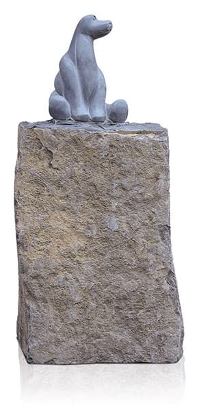 Kindergrabstein – Basalt mit Ornament 9996*³ Dinosaurier